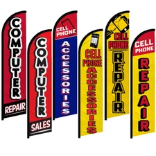 Electronics Windless Advertising Swooper Flag Cell Phone Computers