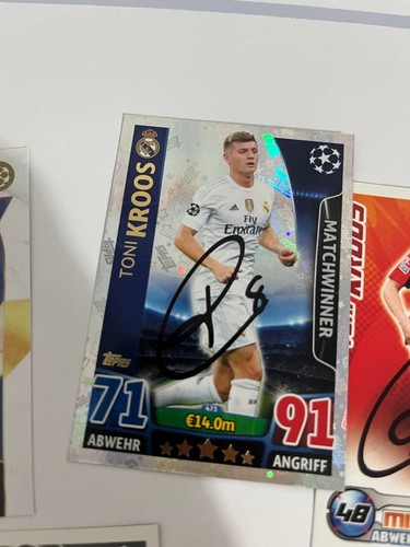 Topps Card Bayern München DFB Real Madrid T Kroos FULL Signed Signiert Autogramm - Bild 7 von 10