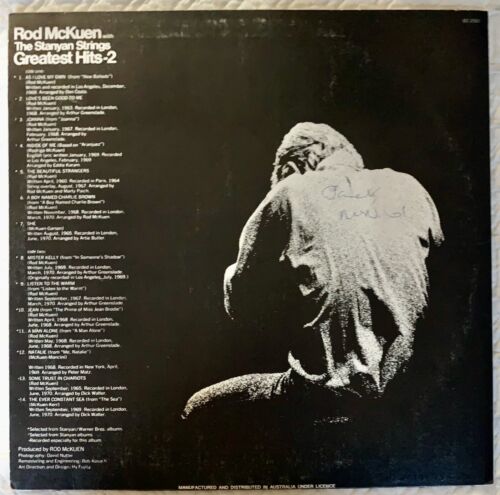 Rod McKuen's Greatest Hits - 2 with The Stanyan Strings 1970 12” LP Vinyl Record - Picture 2 of 3