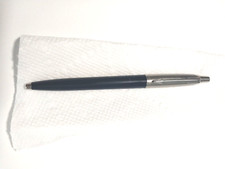 Vintage Parker Pen Made In USA Arrow Clip Black and Chrome Works Well