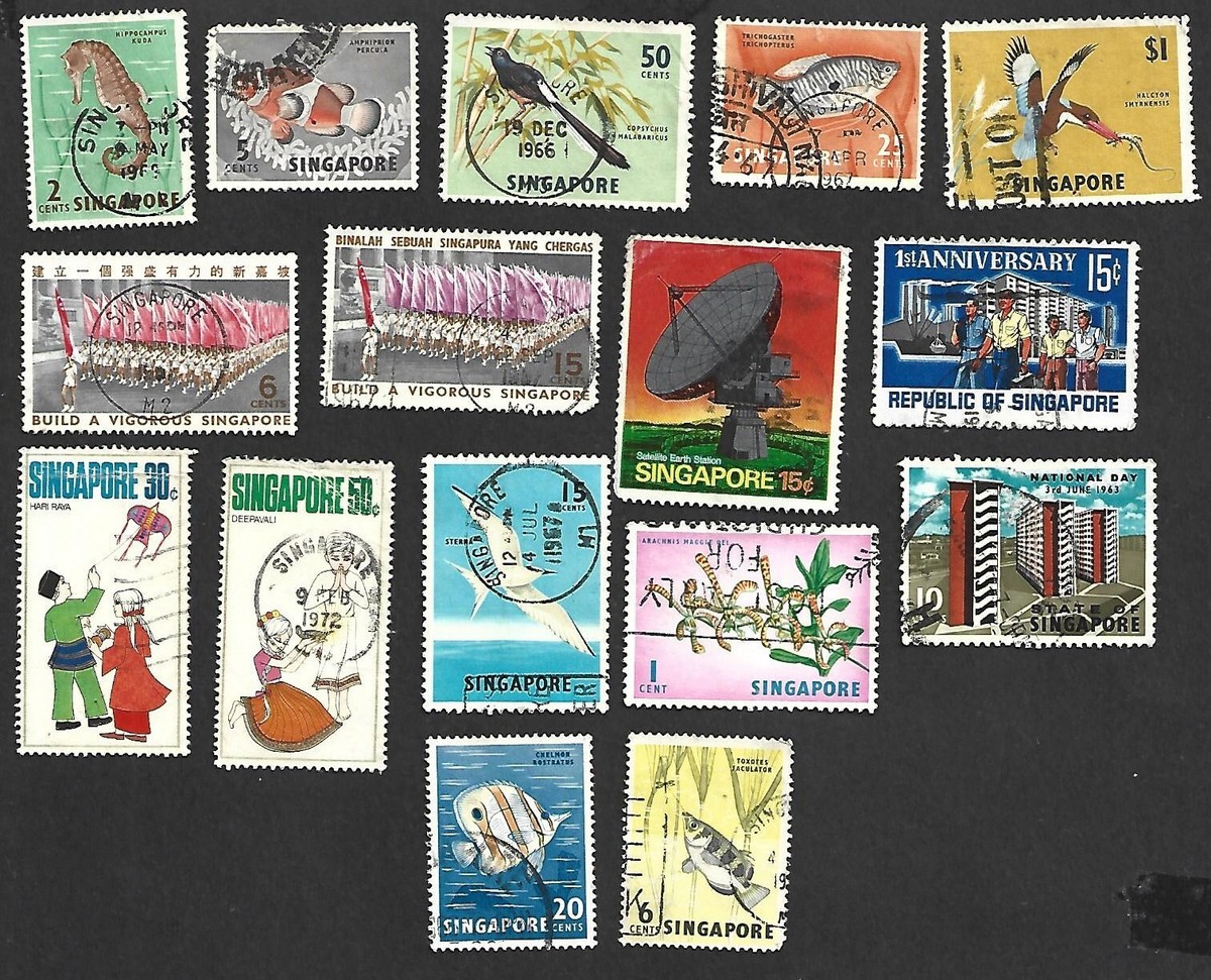 BL) Singapore Collection Stamps x16 | eBay