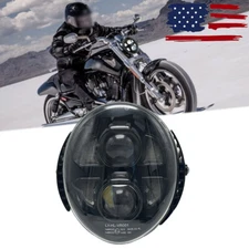 For Harley V-Rod Muscle VRSCF 2009-2016 LED Headlight Hi/Low Beam DRL Headlamp