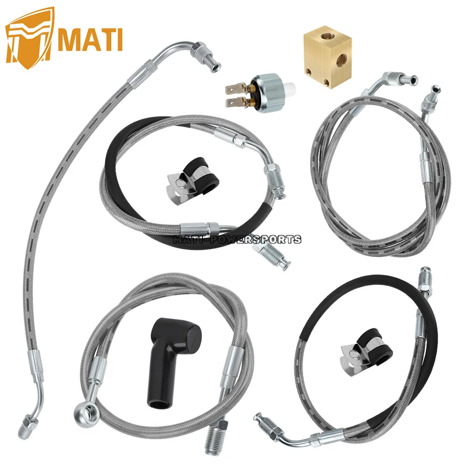 Kit de todas las líneas de freno MATI para Polaris Diesel 455 Sportsman Worker Xplorer 500 335 Foto 2 de 4