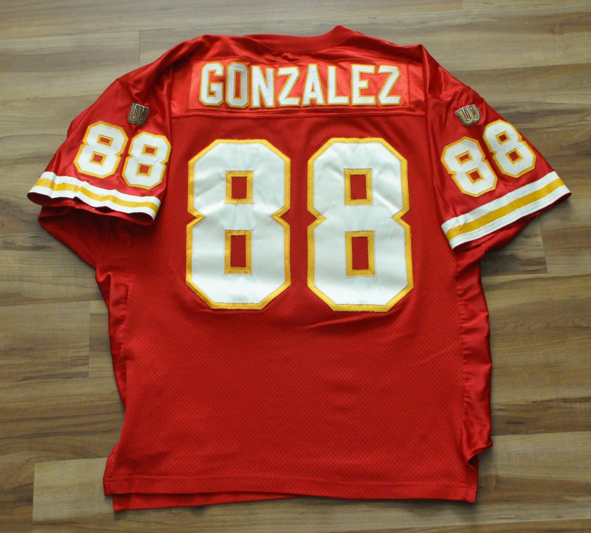Tony Gonzalez Kansas City Chiefs Wilson Jersey Authentic Red Sewn