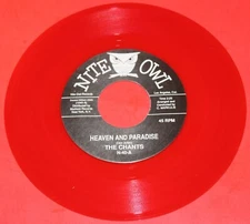 THE CHANTS "Heaven And Paradise" 1961 2-SIDED DOOWOP RED WAX NEAR MINT   HEAR IT