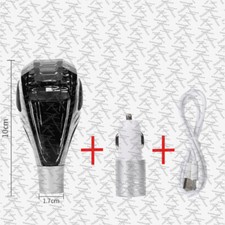 Led Gear Shift Knob Crystal With Charger Plug For Mazda Lexus Mitsubishi Toyota