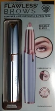 Finishing Touch Flawless Brows Painlessly Remove Hair Instantly Blue 18k Plated