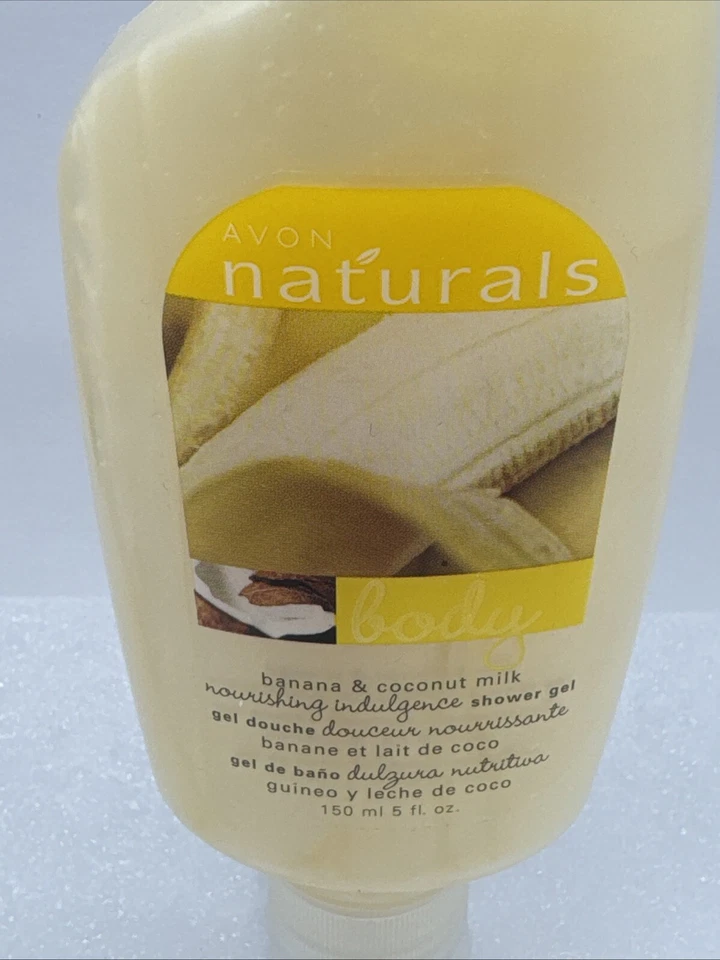 AVON NATURALS BANANA & COCONUT MILK Nourishing Shower Gel Hook Bottle 5 fl Oz - Image 2 of 4