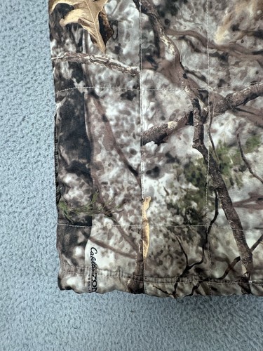 Cabelas Puffer Vest Youth XL Brown Full Zip Camouflage Camping Hunting - Picture 11 of 17