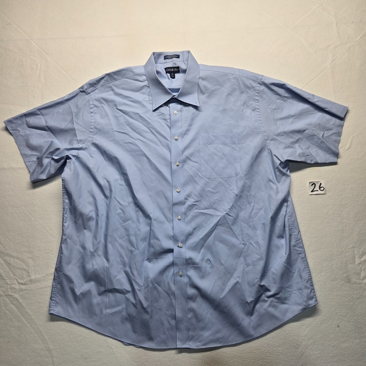 damon dress shirts Damon Orange Short Sleeve Sport Shirt 4X