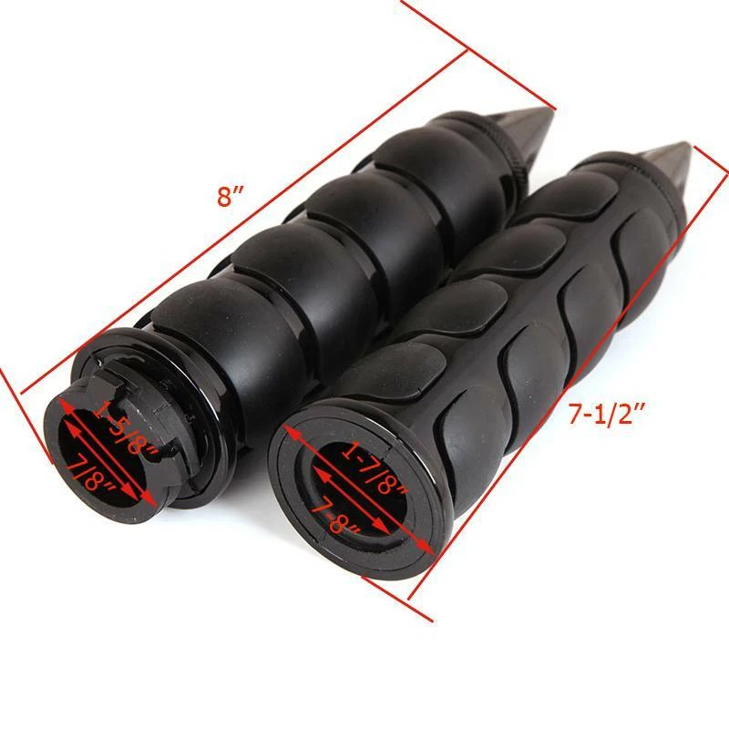 Empuñaduras cromadas para motocicleta de 7/8" pulgadas para Suzuki GSXR 600 750 1000 Hayabusa A Foto 3 de 4