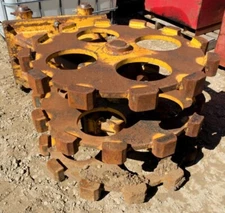 80mm CAT 320 Excavator Compactor Wheel trencher roller sheeps foot compaction