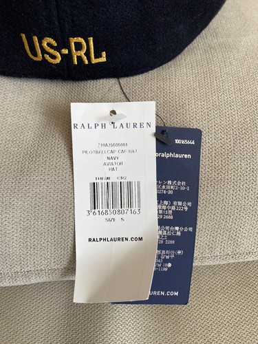 Ralph Lauren 5th Wing USRL Navy Army Naval Wool Blend Fitted Ball Cap rrl Hat S - Picture 6 of 10