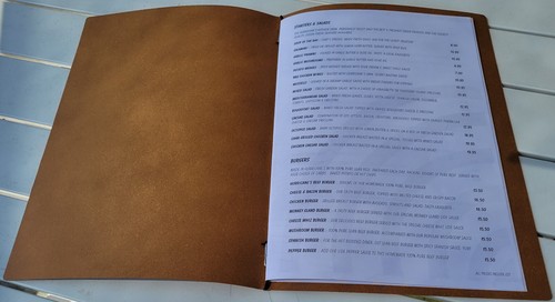 LEATHER RESTAURANT MENU COVER with or without pockets with FREE FREIGHT - Picture 16 of 25