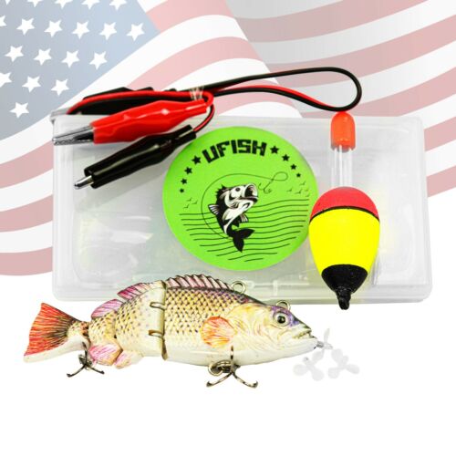 Robotic Electronic fishing lure Bait Bass Pike Wobbler Lures Ufish Swimbaits  - Picture 1 of 31