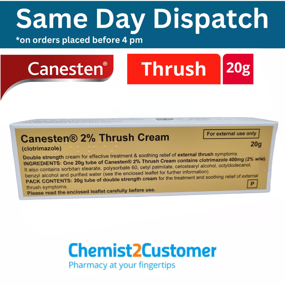 Canesten Thrush Cream Clotrimazole 2% 20G Lloyds Pharmacy - Image 2