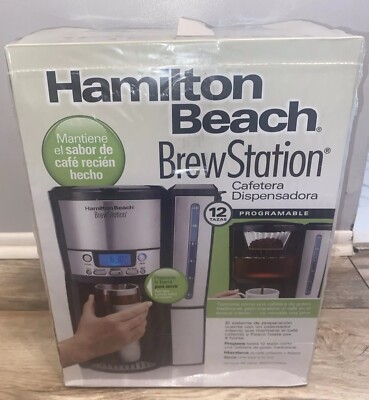 Hamilton Beach Brewstation 12 Cup Programmable Filter Coffee Machine Black