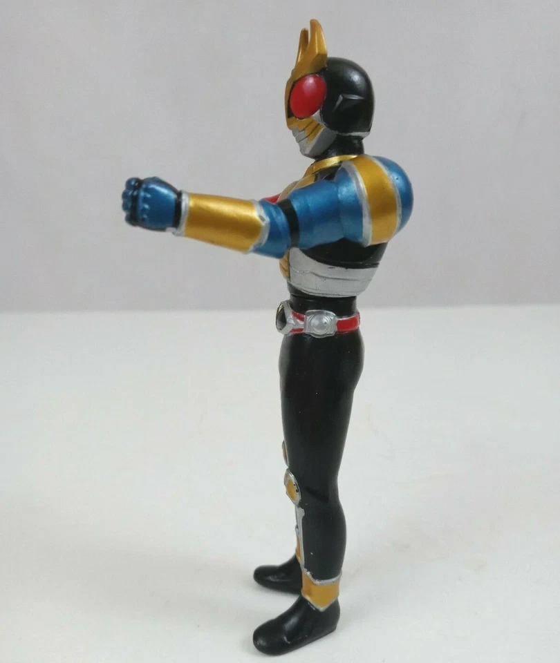 Figura de vinilo 2001 Bandai Rider Hero Series Kamen Rider Agito Trinity Form 5" Foto 4 de 4
