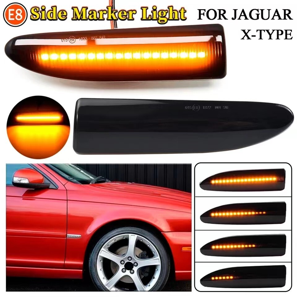 For Jaguar X-Type 2002-2009 Sequential LED bumper Side