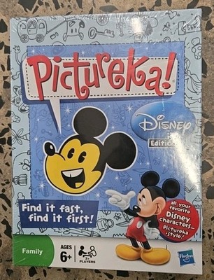 Pictureka!  Disney Edition Family Find It Game Complete Set 09128 Hasbro 621 NEW