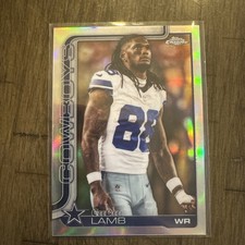 2025 Topps Chrome CeeDee Lamb Image Variation Refractor SSP #76 Dallas Cowboys