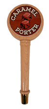 CARAMEL PORTER PUB STYLE BAR DRAFT BEER TAP HANDLE 10" TALL. MAN CAVE BREWERY