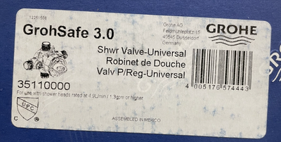 #ad Grohe 35110000 Pressure Balance Rough In Valve 1 2quot; Universal N A $34.99