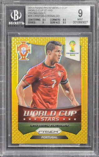 Cristiano Ronaldo [Gold Prizm] #28 2014 Panini Prizm World Cup Stars card