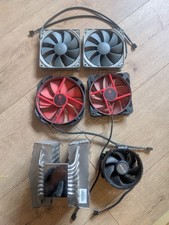Job Lot Of PC Cooling Fans - Mixed Sizes & Makes - Noctua, AMD Wraith Stealth