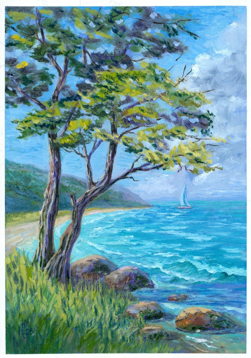 油画印象派风景艺术绘画| eBay