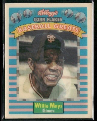 Willie Mays 1991 Kellogg's Corn Flakes Baseball Greats #3 San Francisco Giants