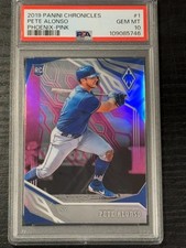 2019 Panini Chronicles Phoenix Pink Pete Alonso RC /25 PSA GEM MINT 10 (pop:1)