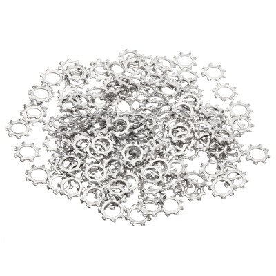 #ad #ad 200 Pcs Locking Washer M8 304 Stainless Steel External Tooth Washer Silver AU $21.56