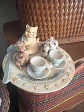 Vintage "Hey Diddle Diddle" Nursery Rhymes Miniature Tea Set COMPLETE