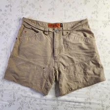 Jesse James Cargo Shorts Mens 36 Washed Duck Midweight Cotton Canvas Workwear