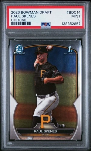 2023 First Bowman Draft Chrome Paul Skenes Pittsburgh Pirate #BDC-14 PSA 9