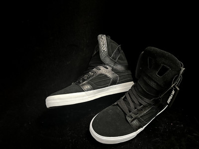 Lovesong Su Skytop 2 Men's High Top Shoes Crocodile Print & Suede Streetwear