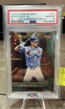 2025 Bowman’s Best Bobby Witt Jr. Circuitry 1/1 SUPERFRACTOR PSA GEM MT 10