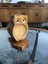 Vintage Teak Owl Drinks Coasters Table Mats Mid Century Retro 60s 70s Set Of 6