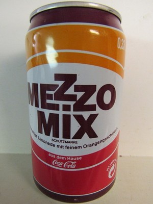 Vtg. ''Mezzo Mix'' Brand (Coca Cola) German Soda Pop Can