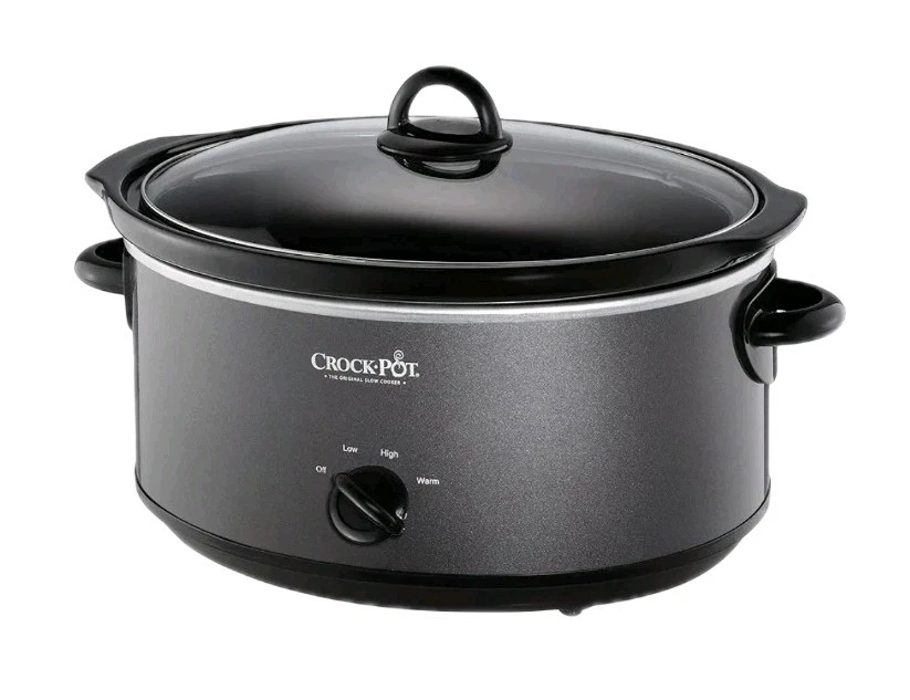 Crock-Pot Charcole 7-Quart Manual Control Classic Family Size Slow Cooker