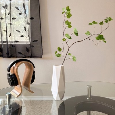 Modern Wire Plant Matte Geometric 3D Printed Vase Studio Decor Complete Set