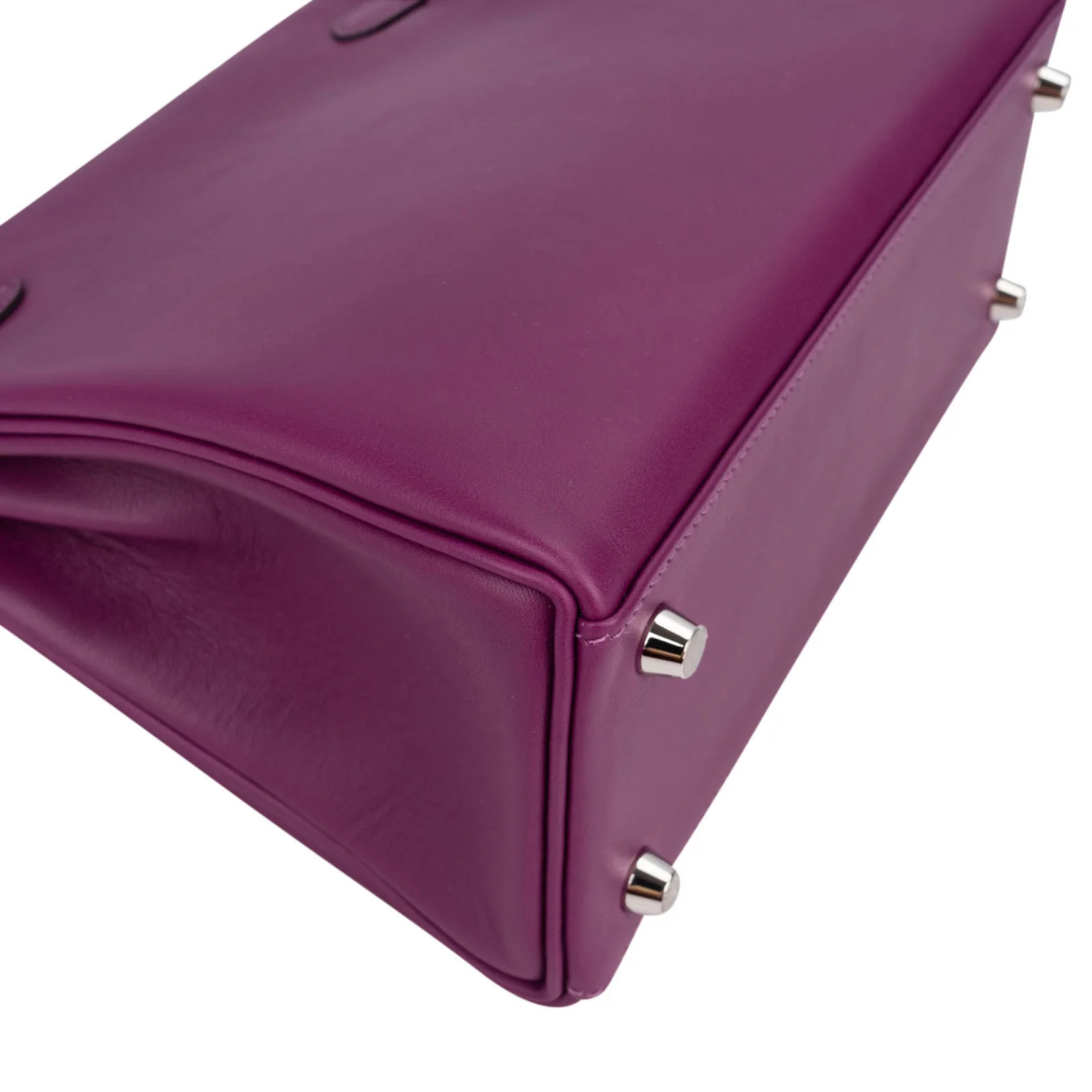Hermès Swift Anemone Kelly Palladium 25 Sellier Handbag Bag image 10