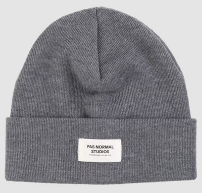 PAS NORMAL STUDIOS MERINO OFF-RACE BEANIE grau neu mit Etikett Einheitsgröße