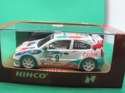NINCO 1/32ND 5016 TOYOTA COROLLA CATROL #9 AURIOL SMALL BOX MINT UNBENUTZT