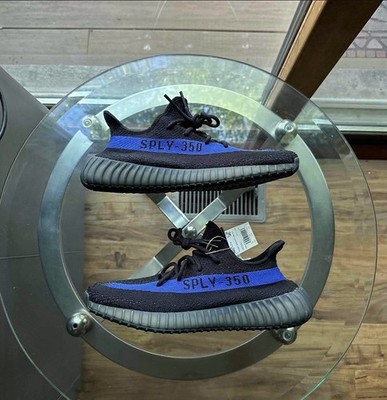 Size 10.5 - Adidas Yeezy Boost 350 V2 Low Dazzling Blue Black Premium Men s