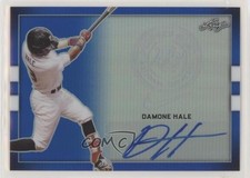 2018 Leaf Perfect Game National Showcase Metal Blue 7/20 Damone Hale Jr Auto fv8