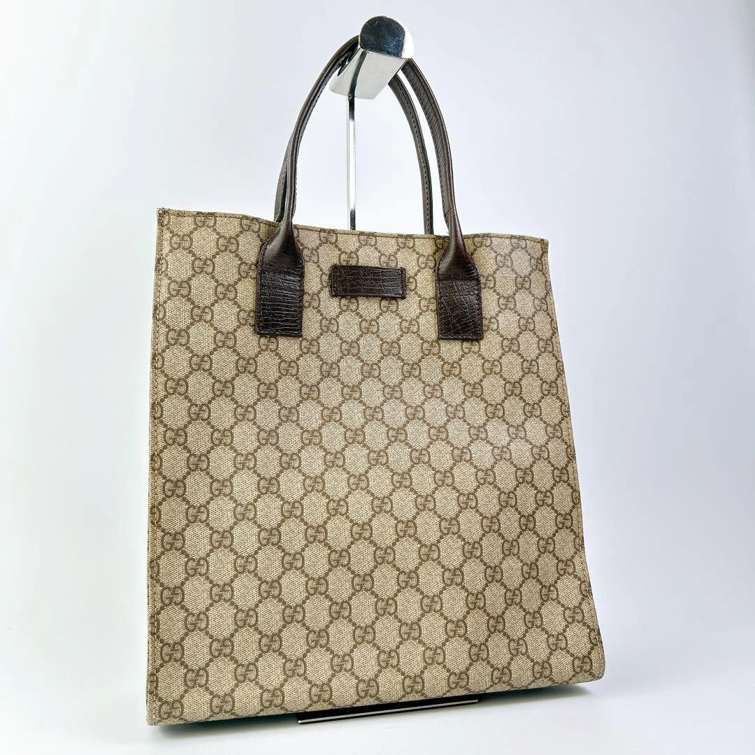 Sac à main fourre tout Gucci GG Supreme taille A4 authentique occasion