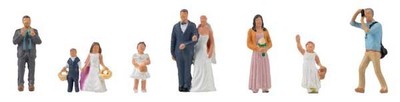 Faller 151676 HO Scale Wedding Reception -- pkg(9)