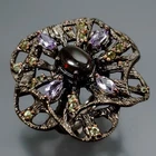 Jewellery Natural Black Opal Ring 925 Sterling Silver Size 7.5 /R463090